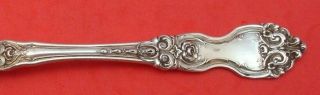 La Reine By Wallace Sterling Silver Cold Meat Fork Large 8 1/2 " Antique Serving