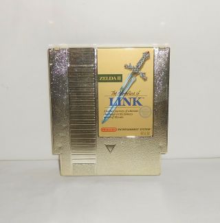 Vintage 1985 Nintendo Nes Game Zelda Ii The Adventure Of Link Gold Cartridge