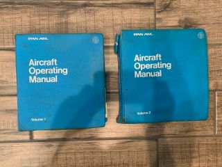 Pan Am Boeing 737 - 100 Aircraft Operating Manuals Vol 1 - 2