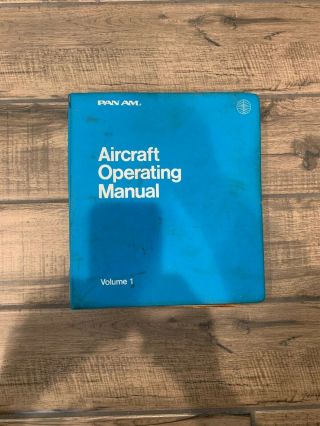 Pan Am Boeing 737 - 100 Aircraft Operating Manuals Vol 1 - 2 2