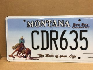 The Ride Of Your Life Montana Cutting Horse Association License Plate