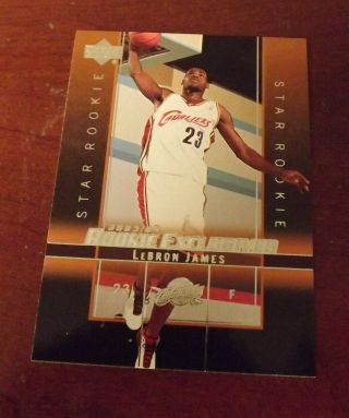 2003 - 2004 Upper Deck Rookie Exclusives Lebron James 1