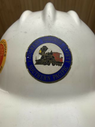 Vintage SP Southern Pacific Railroad Bay Region Bullard Hard Boiled Safety Hat 2