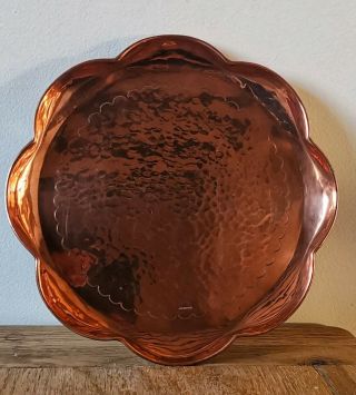 Antique Arts And Crafts Copper Tray By Newlyn