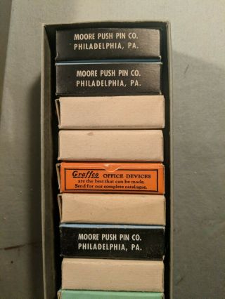 Vintage Map Tacks / Push Pins - 16 boxes 3