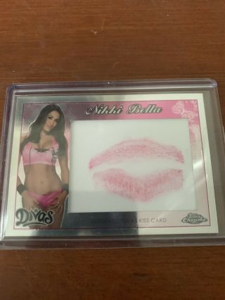 2015 Topps Chrome Wwe Nikki Bella Kiss Card