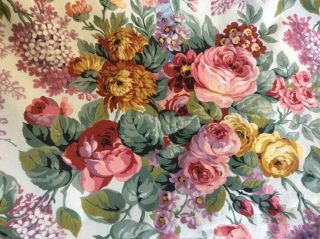 Vintage Ralph Lauren Polo Allison Floral Twin Flat Sheet Spotless