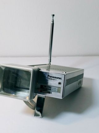 Vintage Panasonic Travelvision Model :tr - 1010p Portable Tv