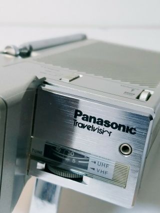 Vintage Panasonic Travelvision Model :TR - 1010P Portable TV 3