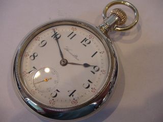 Big 18s 1911 Hamilton 924 Model 1 Antique Pocket Watch