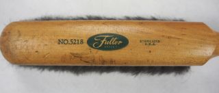 Vintage Fuller No.  5218 Horse Hair Brush with wood handle and hang hole 2