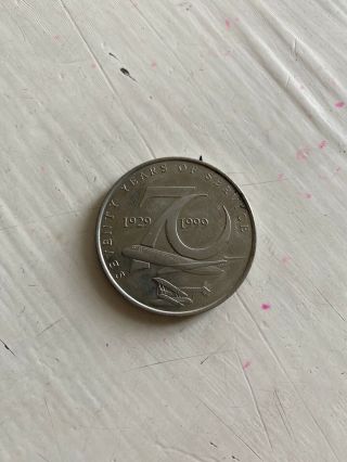 Hawaiian Airlines 70th Anniversary Silver ? Coin One Ounce