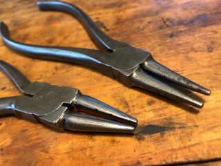 Vintage Round Nose Jewelers Wire Forming Pliers,  Utica