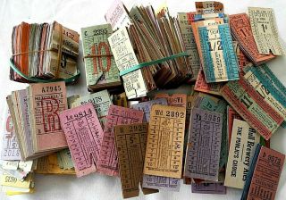 Bus Tickets: Over 1000 Mostly Punch Type Tickets From Over The Uk (not London)