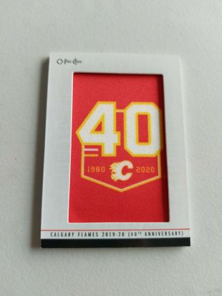 20/21 Opc Team Logos Calgary Flames 40th Anniversary