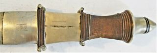 ANTIQUE FINELY CRAFTED NORTH AFRICAN TUAREG SHORT SWORD DAGGER EARLY 20TH 53 CM 3