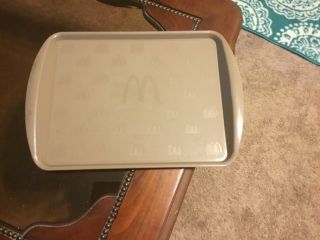 Vintage Mcdonalds Food Serving Tray Tan Arches Logo 17 " X 12 " Made In Canada