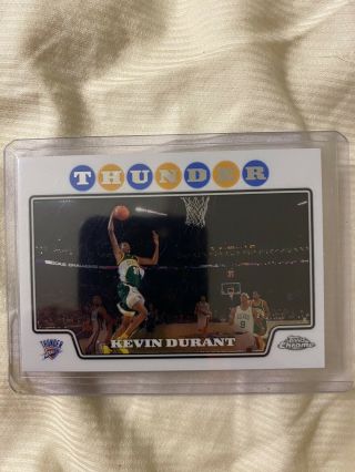 Kevin Durant 2nd Year 2008 - 09 Topps Chrome 156 Card
