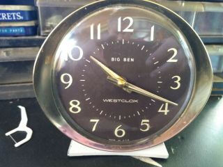 Vintage Big Ben Alarm Clock By Westclox,  Running