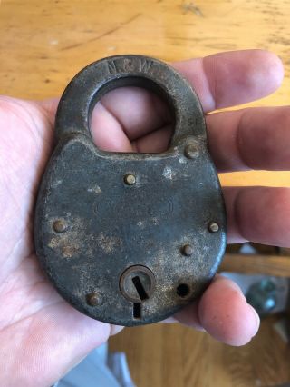 Antique Vintage Yale Nw Railroad Lock Obsolete Rare - Railway Hardware