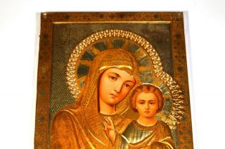 RUSSIAN ICON ANTIQUE 19th XIX CENTURY ORTHODOX ANTIQUE OLD JAKO MOSCOW 3
