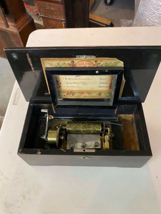 Antique 4 Tune Music Box