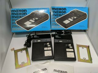 Vintage Maxon Mx - 1003 3 - Channel Fm Wireless Intercoms Set Of Two Radio