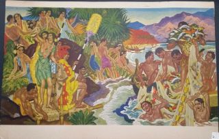 5 Vintage Montages of Hawaiian Life/History Possibly fr Matson Cruise Lines 3