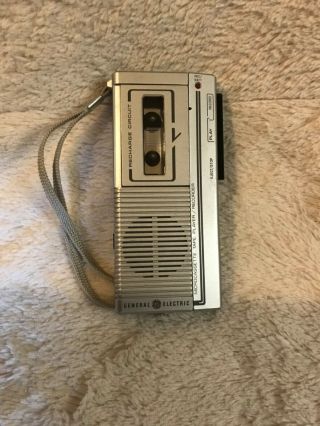 Vtg 1980’s General Electric 3 - 5325 C Microcassette Tape Player/recorder Silver