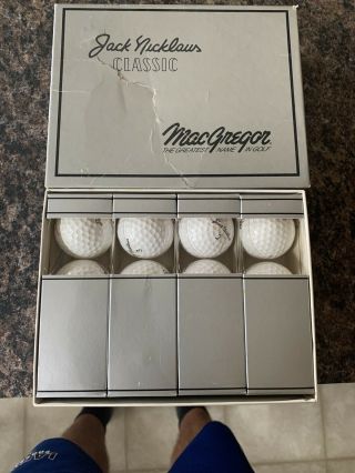 Jack Nicklaus Classic Golf Balls Macgregor 12 Balls Vintage