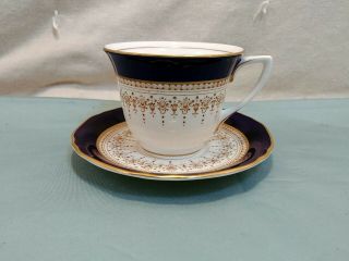 Vintage Regency By Royal Worcester Bone China Demitasse Cup And Saucer Set
