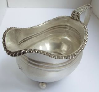 Handsome Large Heavy English Antique Georgian 1820 Sterling Silver Cream Jug