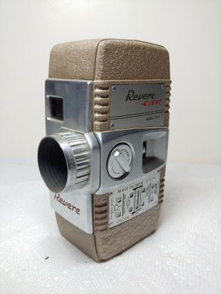 Vintage Revere Eight Model 50 8 Mm Motion Picture Film Camera Runs