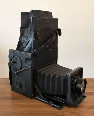 Antique Eastman Kodak Compact Graflex 3 1/4 " X 5 1/2 " Folding Camera