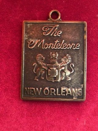 Vintage Key Chain From Monteleone Hotel In Orleans