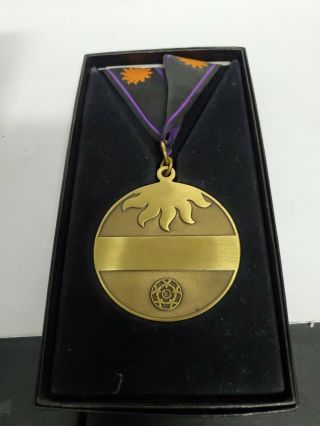 Vintage 1998 Nike World Masters Games Portland OR Bronze Gold Medal & Strap 2