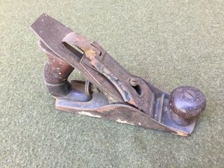 Antique And Early Stanley No.  2 Smooth Bottom Hand Plane.  As Found,  Untouched.