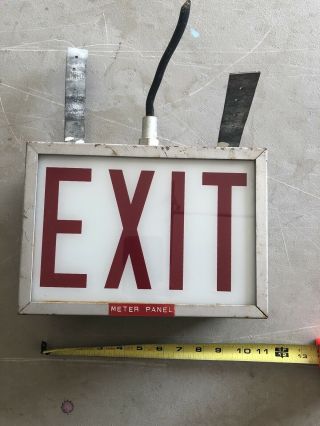 Vintage Lighted Exit Sign