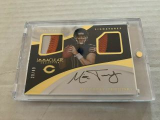 2017 Immaculate Mitchell Trubisky Rc Auto Duel Patch /49