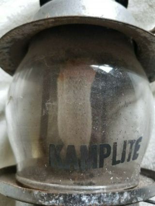 AGM KookLite Lantern Kamplite Globe Vintage Red Camping 3