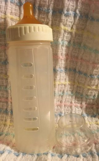 Vintage Gerber Disposable Nurser Baby Bottle 8 Oz Latex Nipple