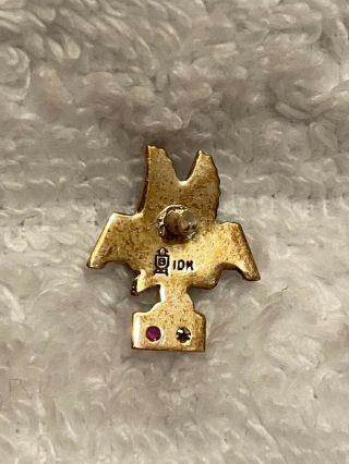 VINTAGE AMERICAN AIRLINES 15 YEAR SERVICE PIN BALFOUR 10K GOLD,  DIAMOND & RUBY 2