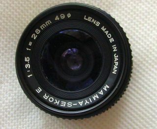 Vintage Mamiya Sekor E Camera Lens 28mm 1:3.  5