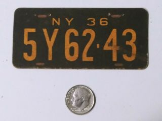 17 Antique 1936 Miniature York,  License Plate Vintage Goudey Gum Co.  Boston