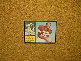 1962 Topps Football 28 Jim Brown (cleveland Browns)