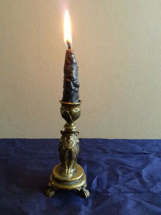 Antique Demon,  Satyr Candle Holder,  Candlestick,  Witchcraft,  Occult,  Satanic