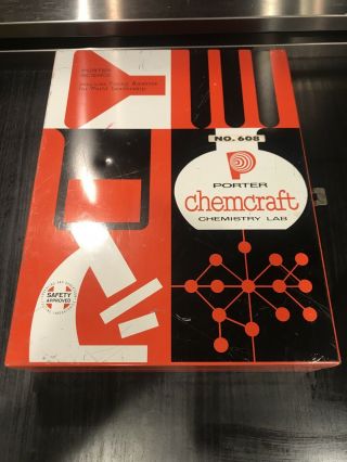Vintage Porter Chemcraft 608 Junior Chemistry Lab 1958 415 Experiments - Ex Cond