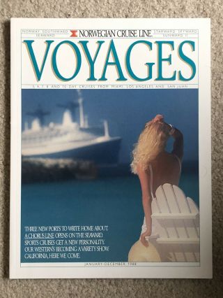 Norwegian Cruise Line 1988 Cruise Brochure Including Ss Norway & Fleet