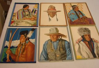 Winold Reiss Native American Prints Great Northern Railway Prints 6 Vintage