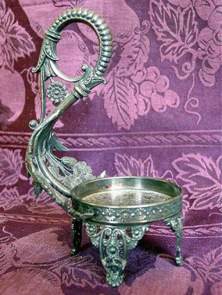 Elaborate Victorian James Tufts Silver Plated Bowl/dish Holder 195